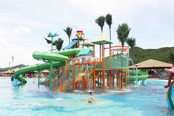 De Speelplaatsglasvezel van familie Commerciële Aqua met de Dia's van het Waterpark/Aangepast Waterpark Equipemnt