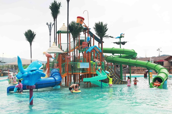 De Speelplaatsmateriaal Interactieve Eco van glasvezelaqua - Vriendschappelijk voor Waterpark