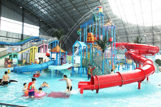 Van het de Speelplaatsmateriaal van glasvezelaqua Interactieve de Glasvezelproducten/de Aangepaste Producten van het Waterpark