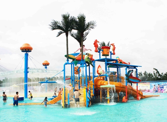 Het Project van het waterpark/het Waterdia van het Speelplaats de Duurzame Grote Aangepaste Water van Jonge geitjes