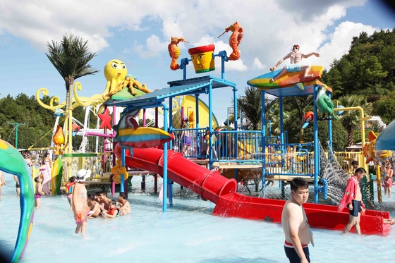 Waterspelen voor kinderen, Miniwaterpark met Kinderendia (sw-Sb)