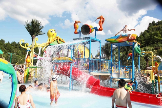 Waterspelen voor kinderen, Miniwaterpark met Kinderendia (sw-Sb)