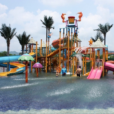 Het Materiaal van het het Waterpark van de douaneglasvezel, de Poolspeelplaats van Gaint Aqua voor Waterpark