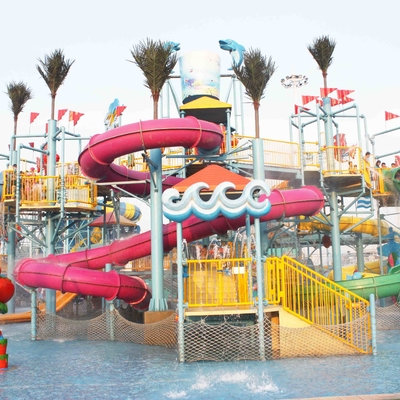 Het Materiaal van het het Waterpark van de douaneglasvezel, de Poolspeelplaats van Gaint Aqua voor Waterpark