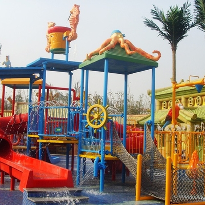 Het Materiaal van het waterpark, het Waterspeelplaats van Jonge geitjes voor 50 Ruiters 17.5 * 11 * 7m