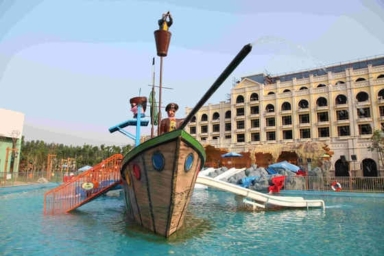 Van het het Spelwater van zeeroveraqua het Parkmateriaal/het Grote Schip van de de Glasvezelpiraat van de Vakantietoevlucht