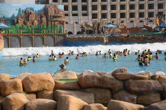 De reusachtige Pool van de de Machtsgolf van de Luchtcompressor met 3m Golfhoogte voor Groot Waterpark