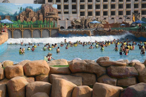 Tsunami Wave aangepast waterpark Wave Machine voor gezinsplezier in Aqua Park 3 meter