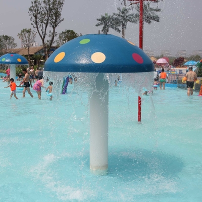Het aangepaste Glasvezel/pvc-Materiaal van Waterpark van de Nevelpaddestoel voor Jonge geitjesspelen