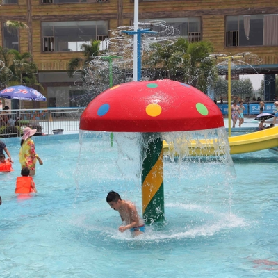 Het aangepaste Glasvezel/pvc-Materiaal van Waterpark van de Nevelpaddestoel voor Jonge geitjesspelen