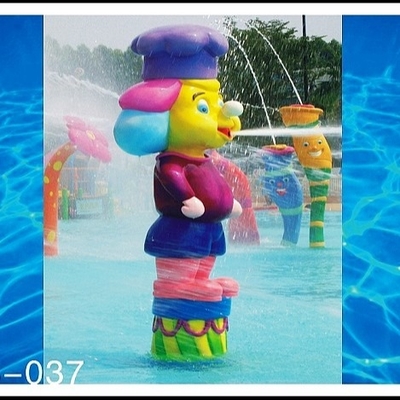 Het Materiaal van het de Nevelpark van watersprayground, Park van het het Spelwater van Aap het Beeldverhaal Gevormde Aqua