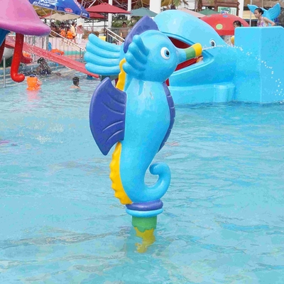 Het Parkmateriaal van de jonge geitjesnevel, het Zeepaardje van het de Nevelbeeldverhaal van Waterspelen voor Waterpark