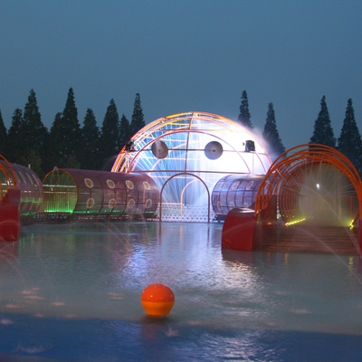 Pvc-het Materiaal van de de Structurenspeelplaats van het Nevelpark met 0.3~0.6m Waterdiepte