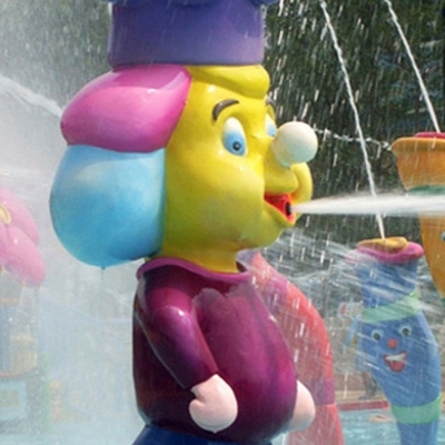 Glasvezelstandbeeld wordt gebruikt om te bouwen waterpark, het materiaal dat van het waterpark