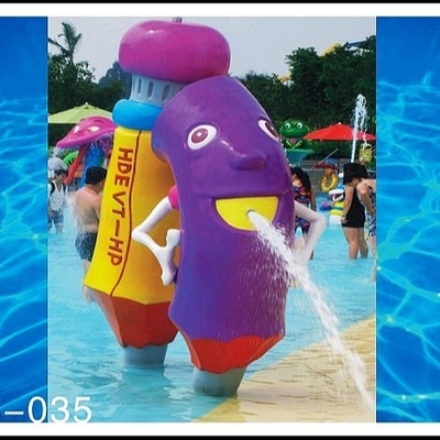 Pvc, het parkspeelgoed van het glasvezel Materieel Water met waterpomp in sprayground