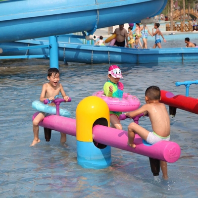 Het Parkmateriaal van de vermaaknevel voor de Spelen van het Jonge geitjeswater/Aqua-Park Interactieve Speelplaats