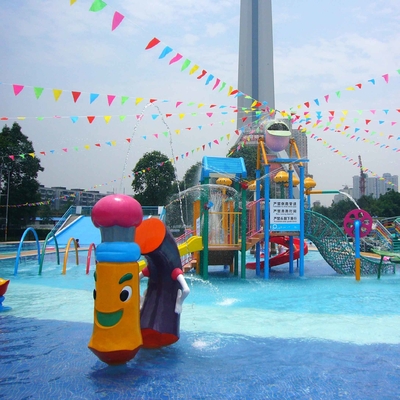 Jonge geitjes en Volwassenen van de het Materiaalnevel van het Waterpark het Spelstructuur 3~5 van Aqua Personen voor het Park van het Jonge geitjeswater