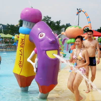 Jonge geitjes en Volwassenen van de het Materiaalnevel van het Waterpark het Spelstructuur 3~5 van Aqua Personen voor het Park van het Jonge geitjeswater