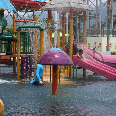 Aangepaste van de Nevelaqua van Glasvezelpvc van het het Parkmateriaal Gevormde het Beeldverhaalpaddestoel
