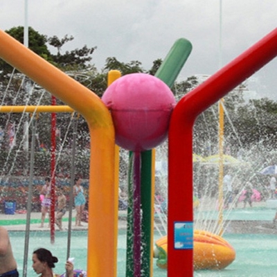 De fontein van het glasvezelwater met Gegalvaniseerd Koolstofstaalkader van pretparkmateriaal
