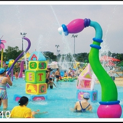 Het aangepaste Aqua-Spel van Aqua van het Parkmateriaal, Glasvezel, pvc-het Pictogram van de Zonnebloemnevel voor Waterpark