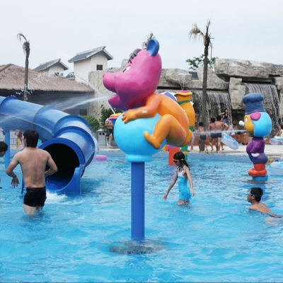 Het Spelstructuren van Aqua van het konijnbeeldverhaal, het Materiaal van het Nevelpark, het Materiaal van de Waterspeelplaats