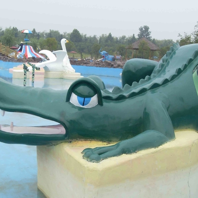 Kleine de Pooldia's van het Glasvezelwater voor Jonge geitjes, de Dia van de het Materiaalkrokodil van het Waterpark