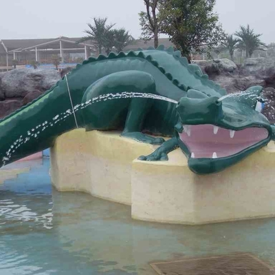 Kleine de Pooldia's van het Glasvezelwater voor Jonge geitjes, de Dia van de het Materiaalkrokodil van het Waterpark
