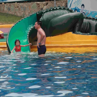 De Dia van de het Materiaalkrokodil van het waterpark, de Commerciële Kleine Dia van het Glasvezelwater