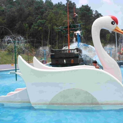 Binnen of Openlucht Witte de Pooldia van de Zwaanglasvezel, de Dia van het de Jonge geitjeswater van het WaterPretpark