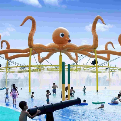 Aangepaste Openluchtoctopusnevel voor Aqua-van het Parkpunten van het Spelwater de Glasvezelmateriaal