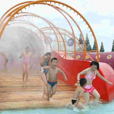 Het openluchtmateriaal van de het Labyrintspeelplaats van de Vermaakkrab, Spel van Aqua van het Waterpark het Grote