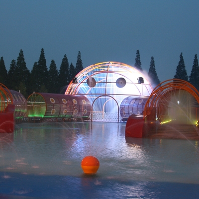 Krablabyrint van Groot Aqua-van het het Spel Openluchtvermaak van het Waterpark de Speelplaatsmateriaal