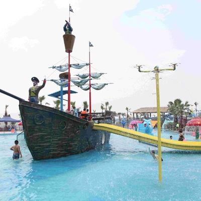 Het grote Schip van de de Glasvezelpiraat van de Vakantietoevlucht voor Parken van het Themawater, 19*13.6*9m