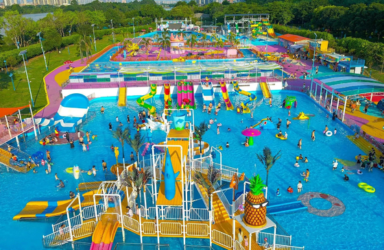 Waterpark haalbaarheidsonderzoek water speeltuin voor kinderen water spel apparatuur voor water spatten