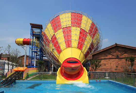 Super Tornado Water Glasvezel Glijbanen Voor zwembaden Vison Waterparken Equipment Design