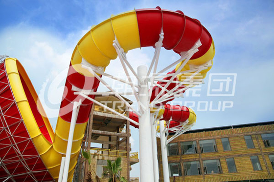 Het aangepaste Super Water van de Tornadoglasvezel glijdt 14.6m Platformhoogte voor Als thema gehad Waterpark