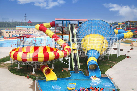 Het aangepaste Super Water van de Tornadoglasvezel glijdt 14.6m Platformhoogte voor Als thema gehad Waterpark