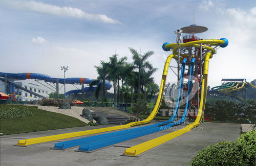 De gemakkelijke van het Waterdia's van de Installatieglasvezel Dia van het de Komwater Ruimte voor Waterpark