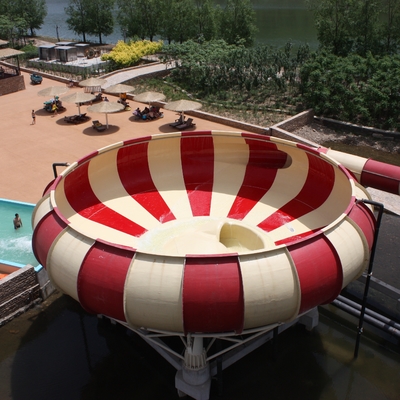 Van de het Materiaalglasvezel van de waterspeelplaats het Waterdia's/Super Bowl-Waterdia voor Themapark