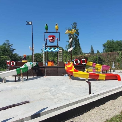 Aangepaste Glasvezel Vison Boot Waterparken Glijbaan Park Apparatuur