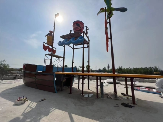 Op maat gemaakte glasvezel Vison boot waterparken glijbaanpark apparatuur fabriek