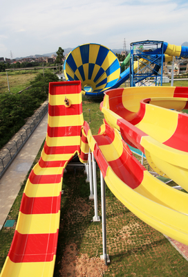 Fiberglass Boomerang Water Slide for 2 Riders - 13.8m Height