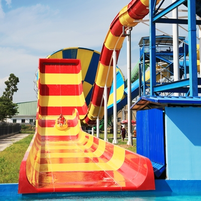 Fiberglass Boomerang Water Slide for 2 Riders - 13.8m Height