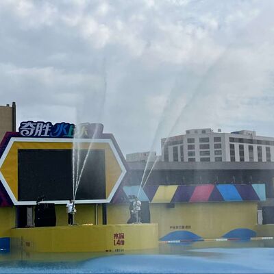 Volwassenen Roestvrijstalen Waterpistool Spel Aangepaste Aqua Park Apparatuur Voor Vakantieoord