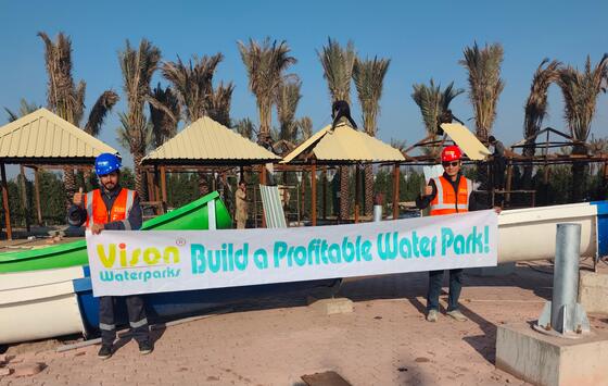 Vijfsterrenhotel Resort Glasvezel Attractiepark Resort Waterglijbaan met