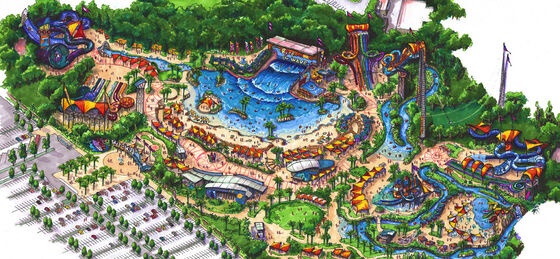 Waterpark Conceptueel Ontwerp, het Ontwerp van Waterparken/Aangepast Waterpark