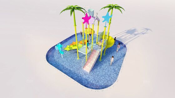 Ocean Style Theme Aqua Playground met opvouwbaar en licht ontwerp voor meer dan 10 jaar levensduur