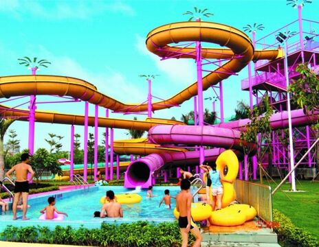 Multi-baans Aangepaste Spiraal Waterglijbaan voor Waterparken - SGS Gecontroleerde Fabrikant