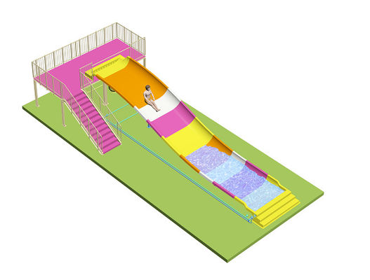 Waterglijbaan van glasvezel voor een waterpark met snelle installatie en aangepaste lengte